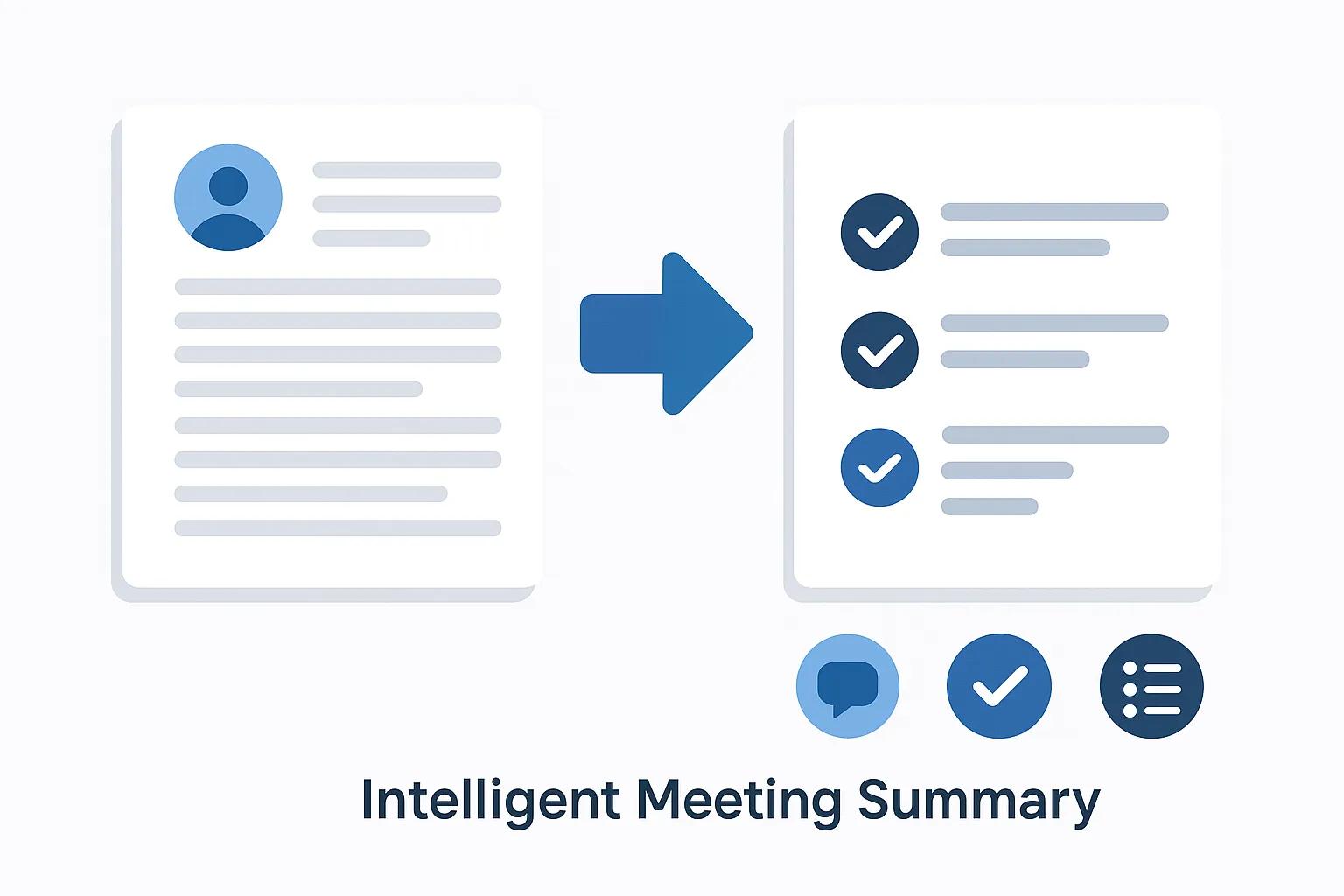 AI Meeting Summarizer generating intelligent summaries