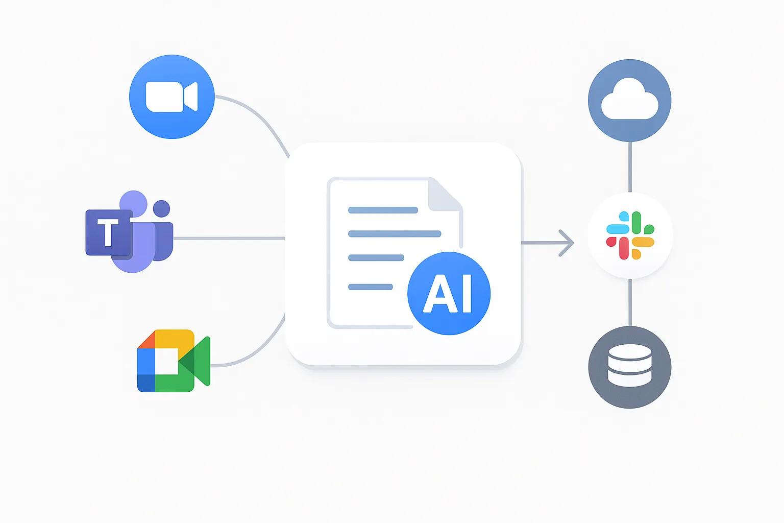 AI Note Taker integrating with popular meeting platforms