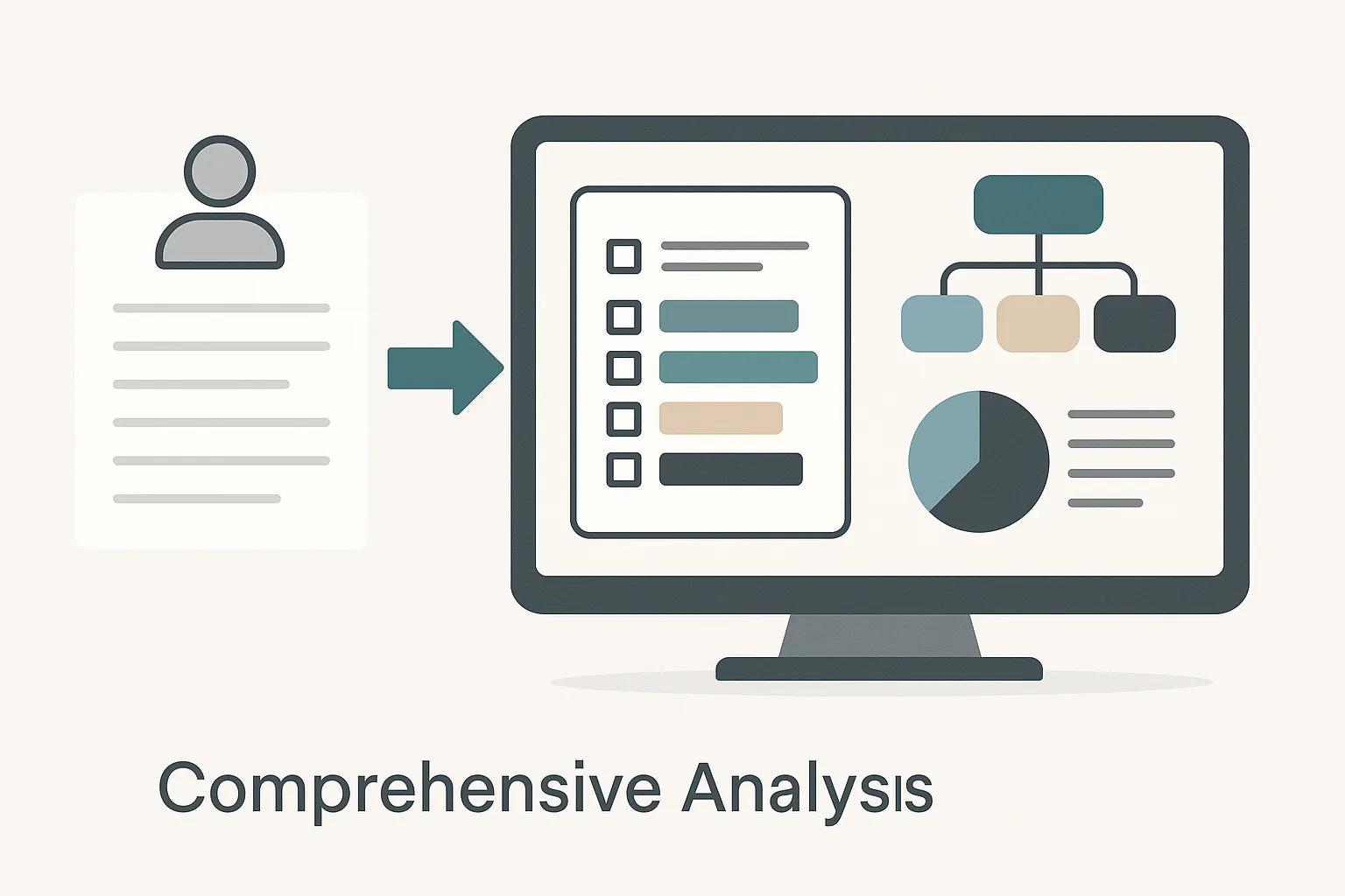 Interview Analysis dashboard showing multiple analysis methods including thematic and narrative analysis