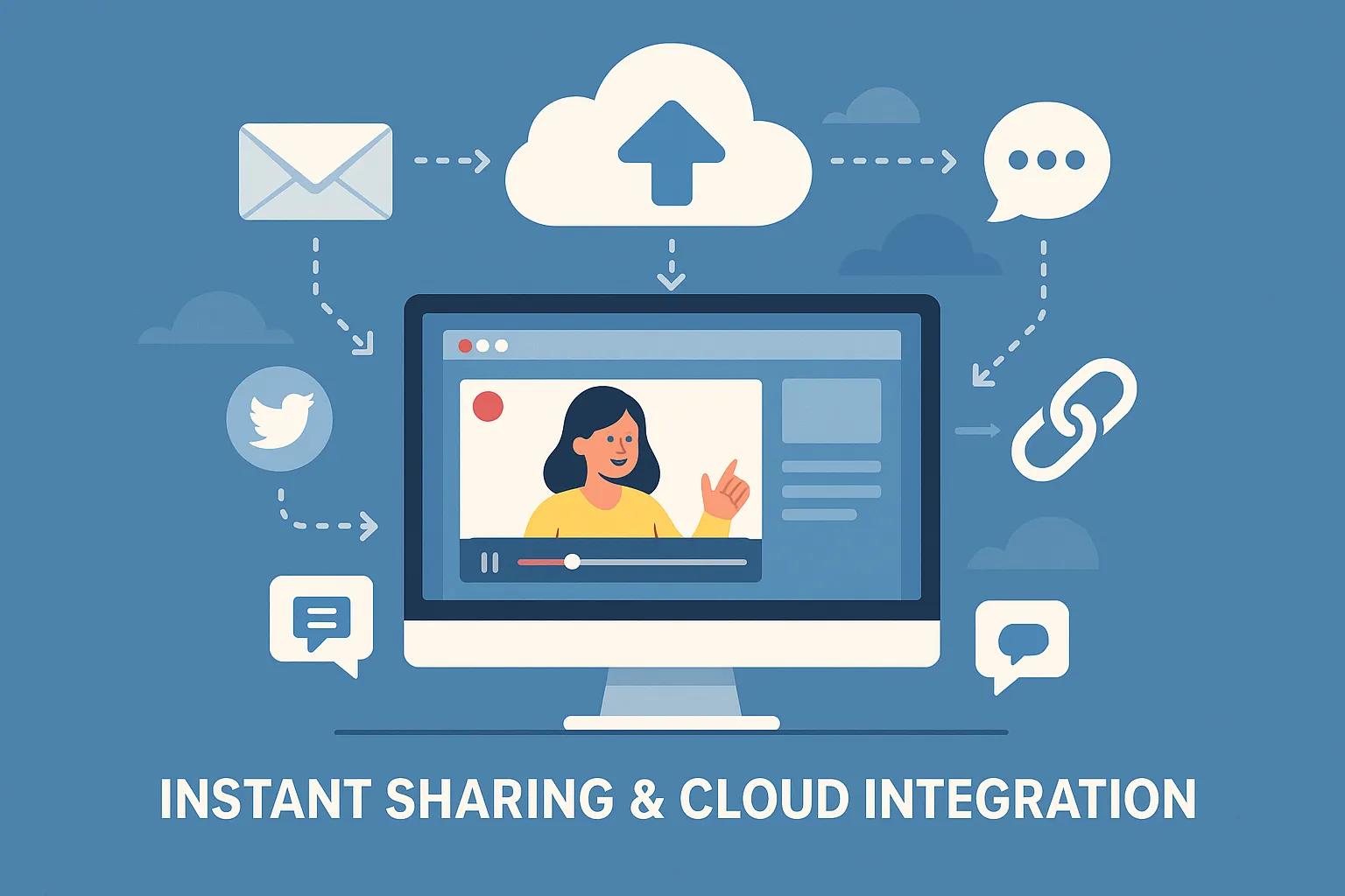 Screen recorder sharing capabilities