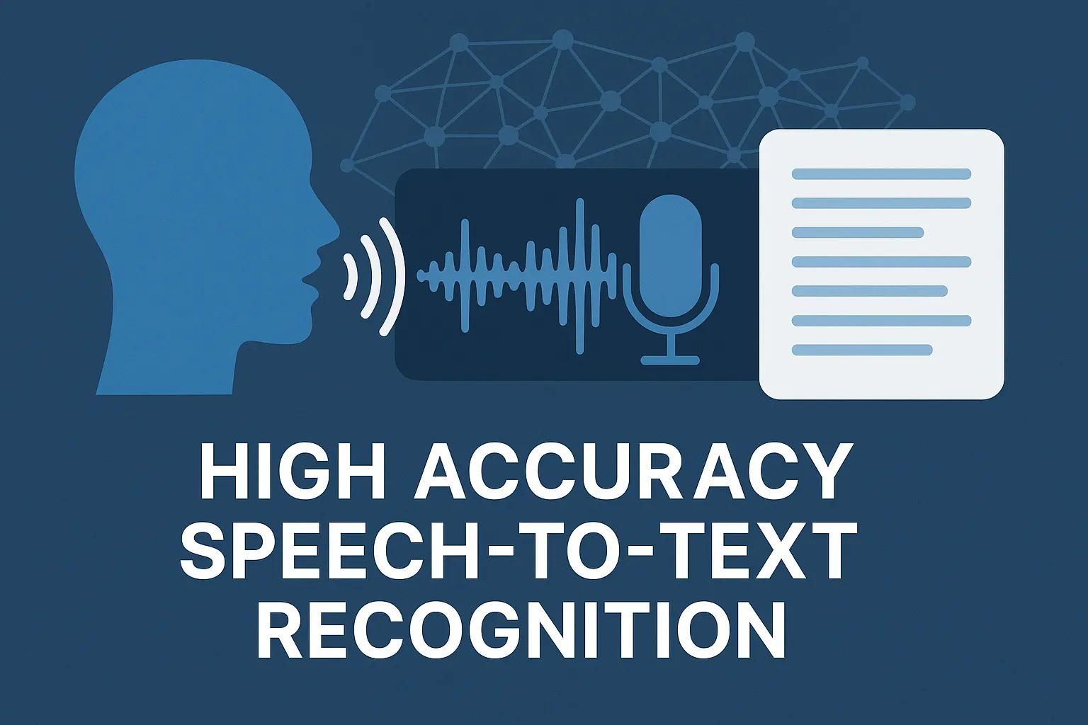 High accuracy speech recognition visualization