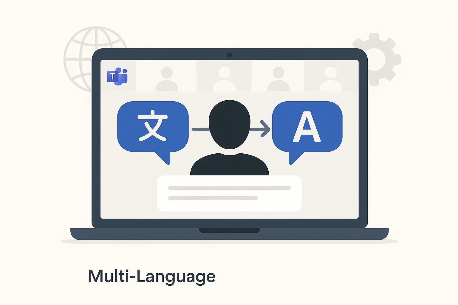 Multi-language transcription support for global Microsoft Teams meetings