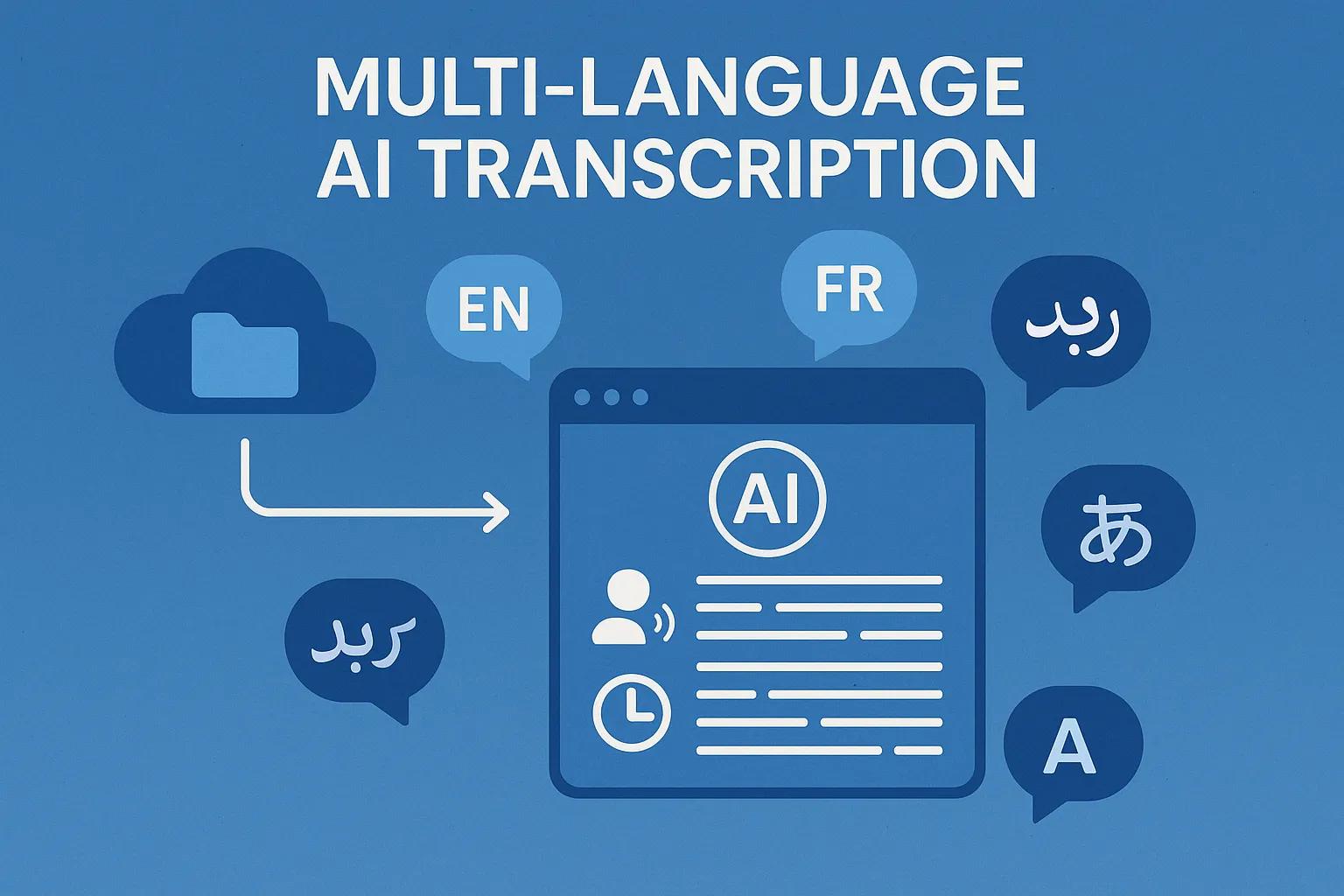 Multi-language support for transcribe onedrive files