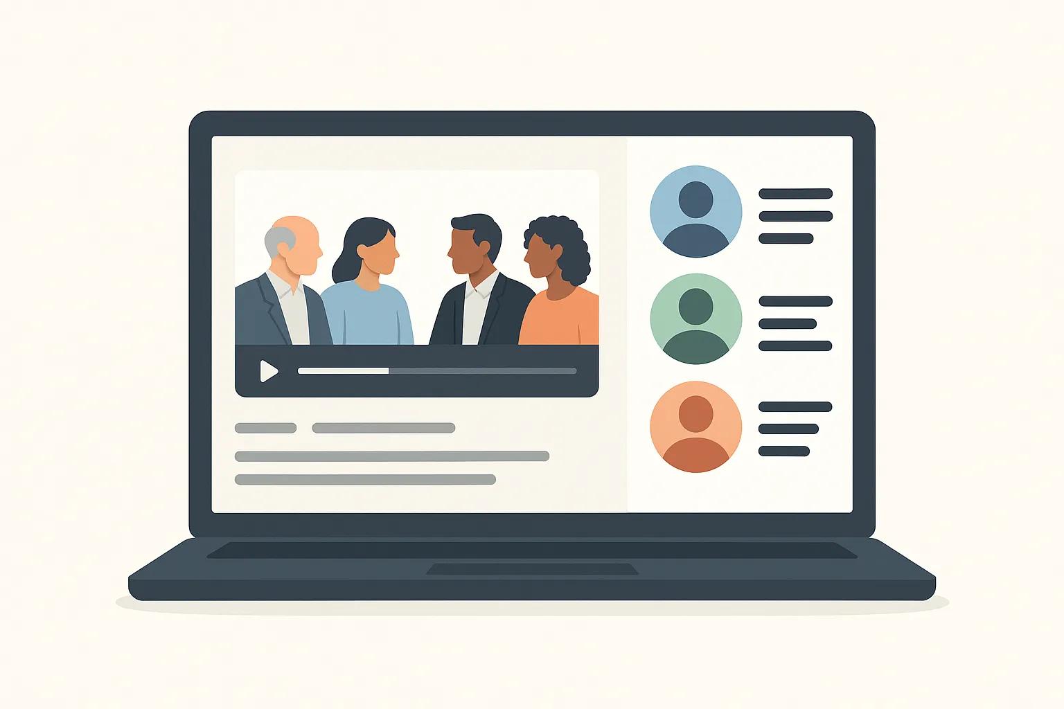 Video To Text speaker diarization and identification