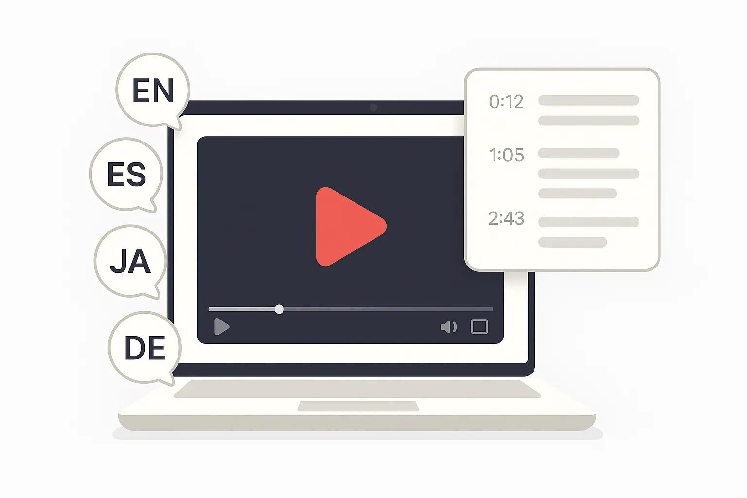 Multi-language support for global video summarization