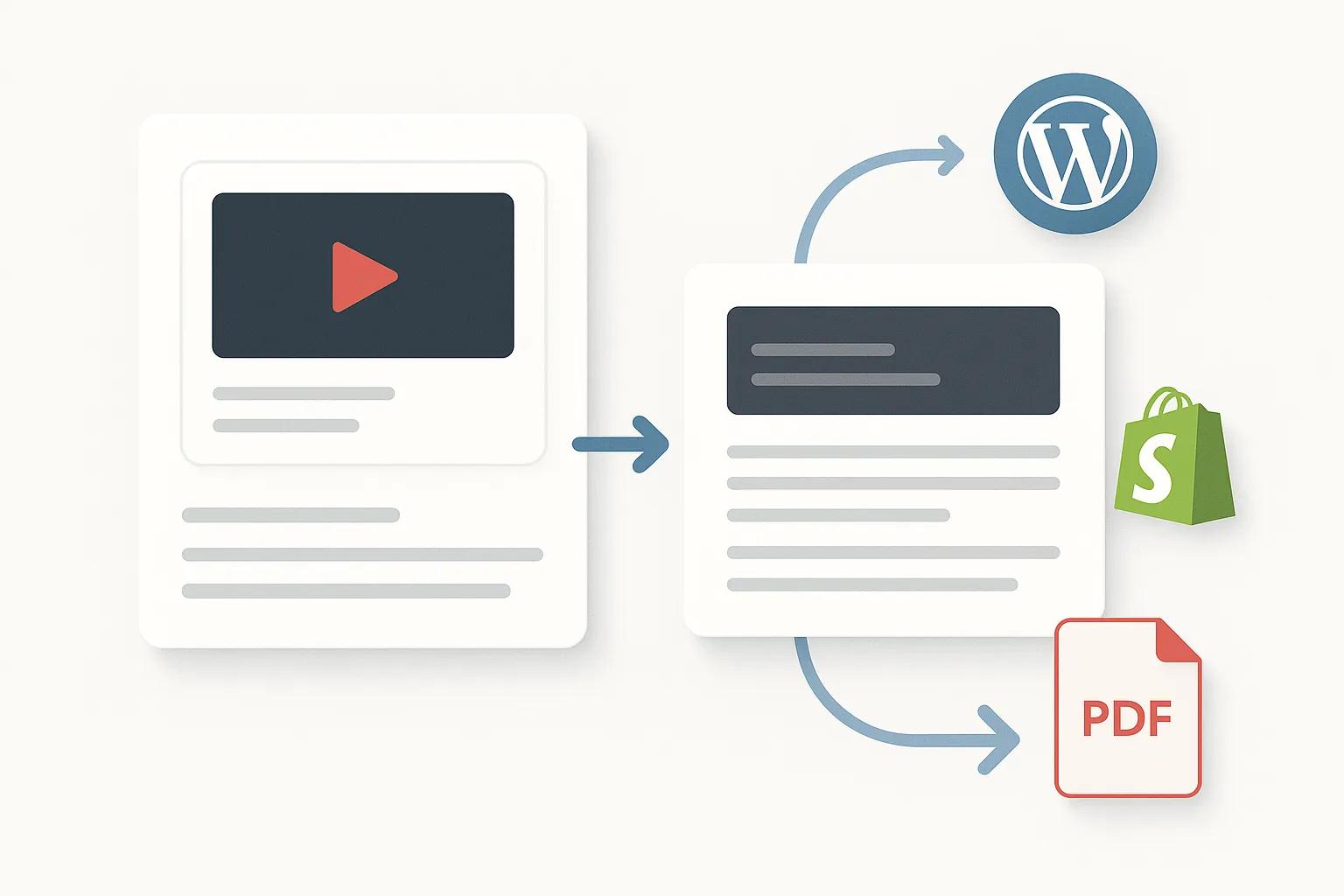 Multi-platform publishing with Youtube Video To Blog